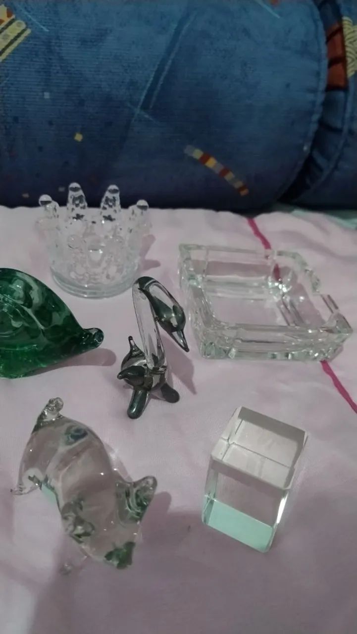 Kit bibelôs cristal variados(13peças) - Foto 3