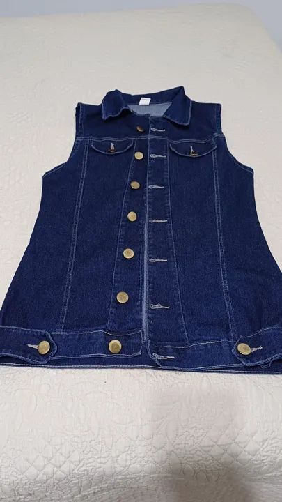 Colete M Jeans Feminino 