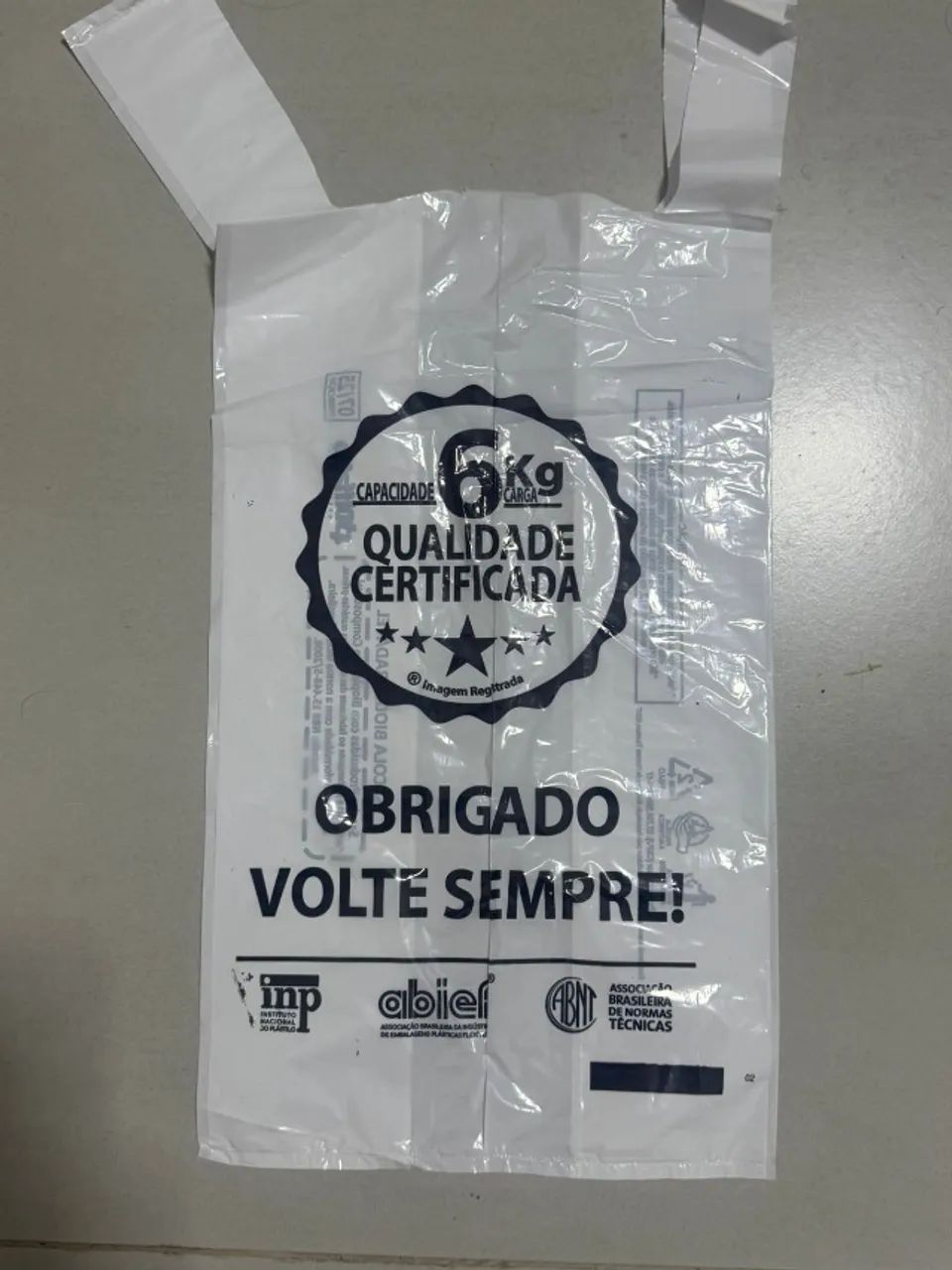 Sacola Plástica Volte Sempre 38x50 Mercado Resistente 500un Branco Volte Sempre - Foto 2