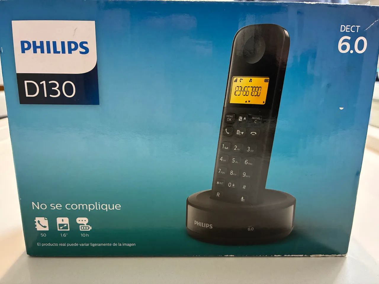 Telefone sem fio Philips D130 6.0 Preto - Foto 3
