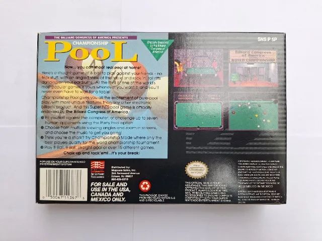 Championship Pool Original CIB Completo Super Nintendo SNES - Foto 6