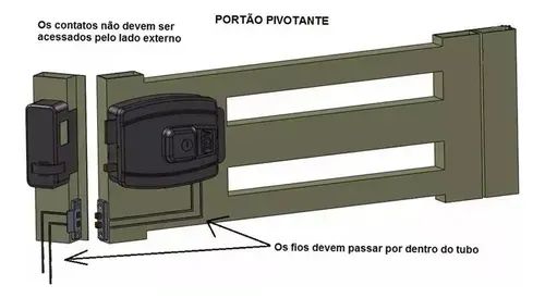 Contato Deslizante Grande Para Portões Porteiros Hdl Agl - Foto 4