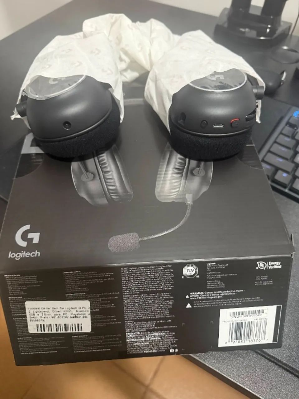 Headset Gamer Sem Fio Logitech G Pro X 2 Lightspeed - 1 mes de uso - Foto 5