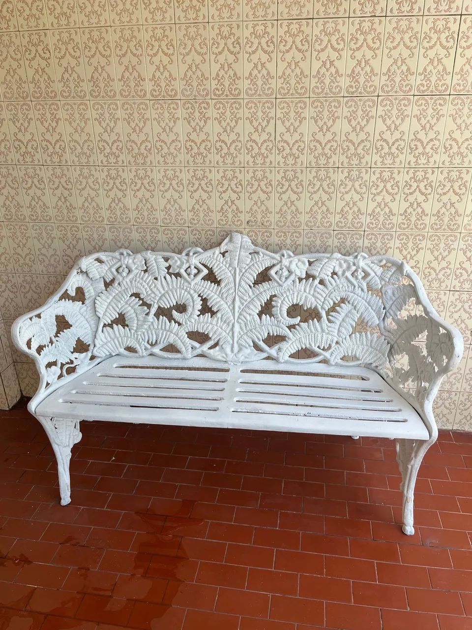 Conjunto cadeira de Ferro