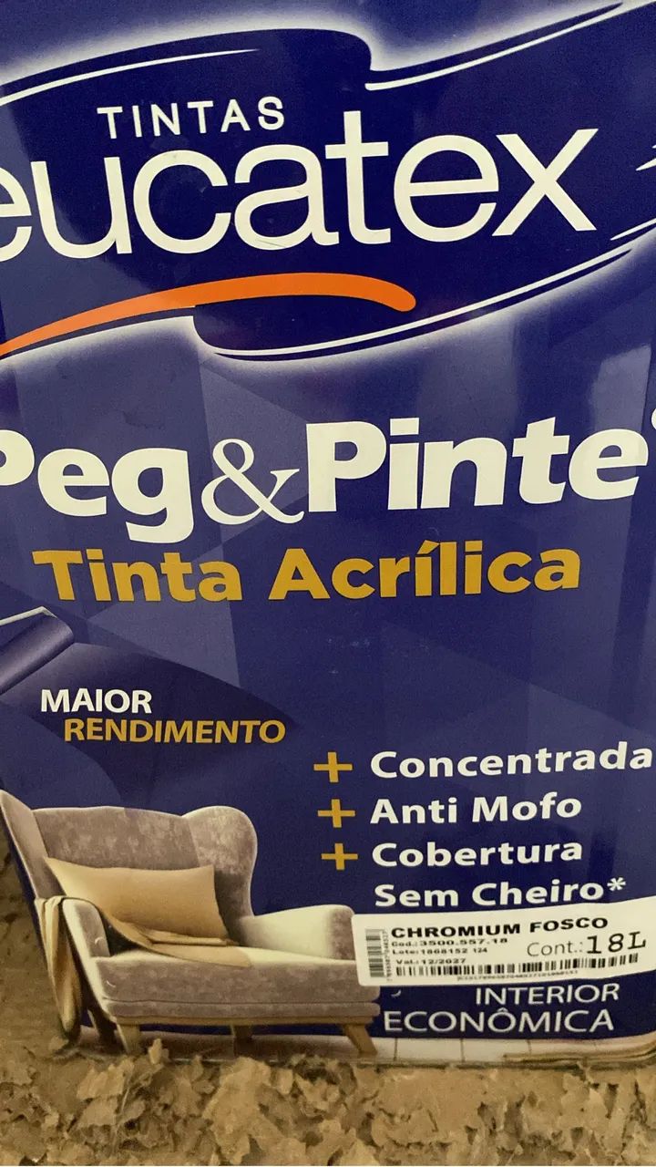 Vendo tinta de 18 litros  azul profundo, 160,00 reais pag pix ou dinheiro  - Foto 2