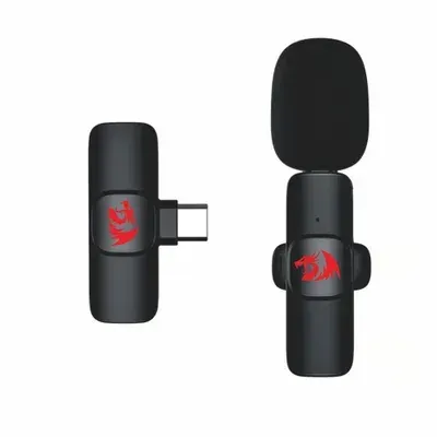 Microfone Lapela Redragon Athan Usb Tipo-c 2.4ghz Com Anc - Gm93 010340
