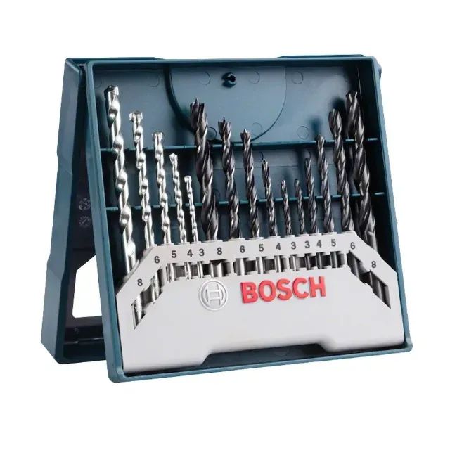 JOGO BROCAS MINI X-LINE COM 15 PÇS P/PERFURAR BOSCH