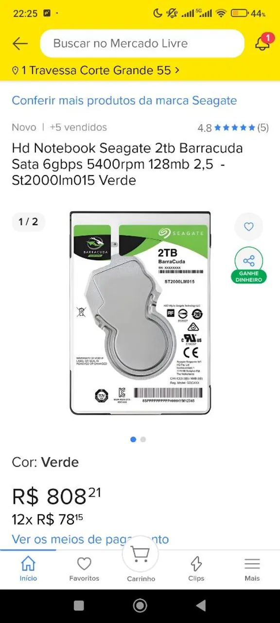 SELLING 2TB BARRACUDA HD64318043060227122