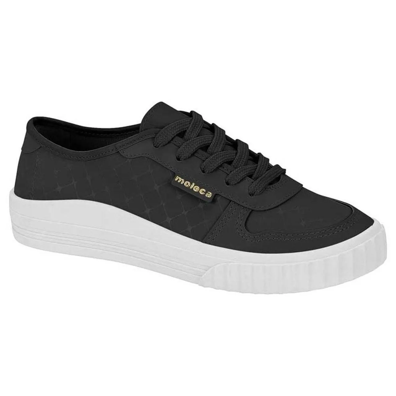 Tênis Moleca Feminino Preto com Solado Branco