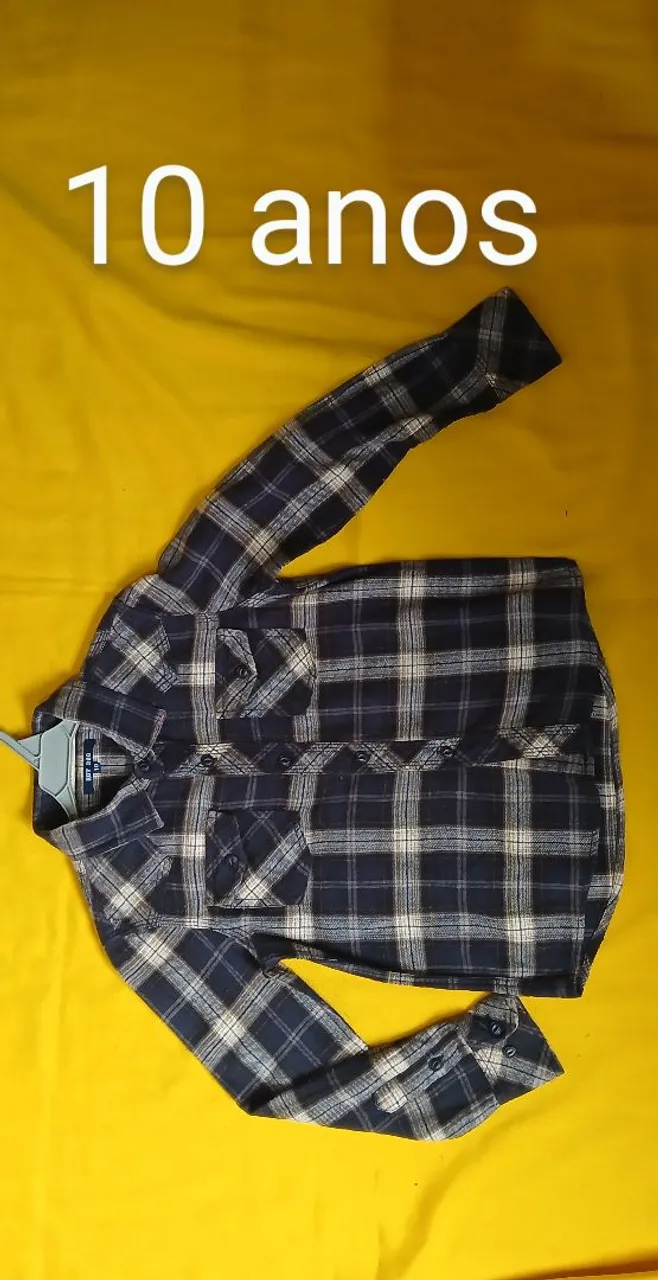 Camisas xadrez adulto e infantil