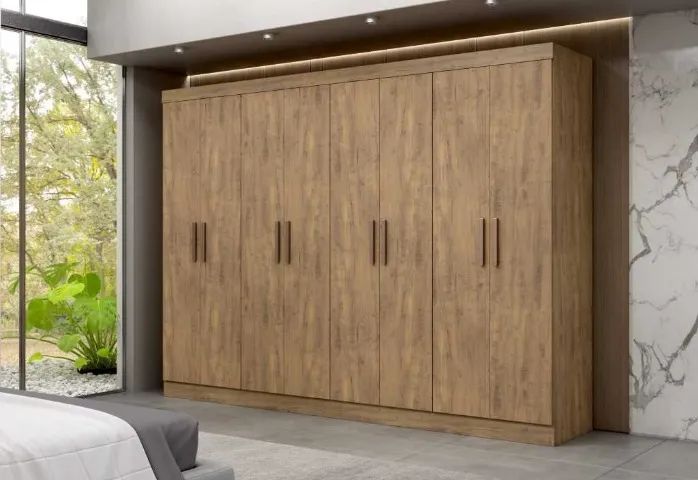 Guarda Roupa 100% MDF 8 Portas 4 Gavetas Novo entregamos