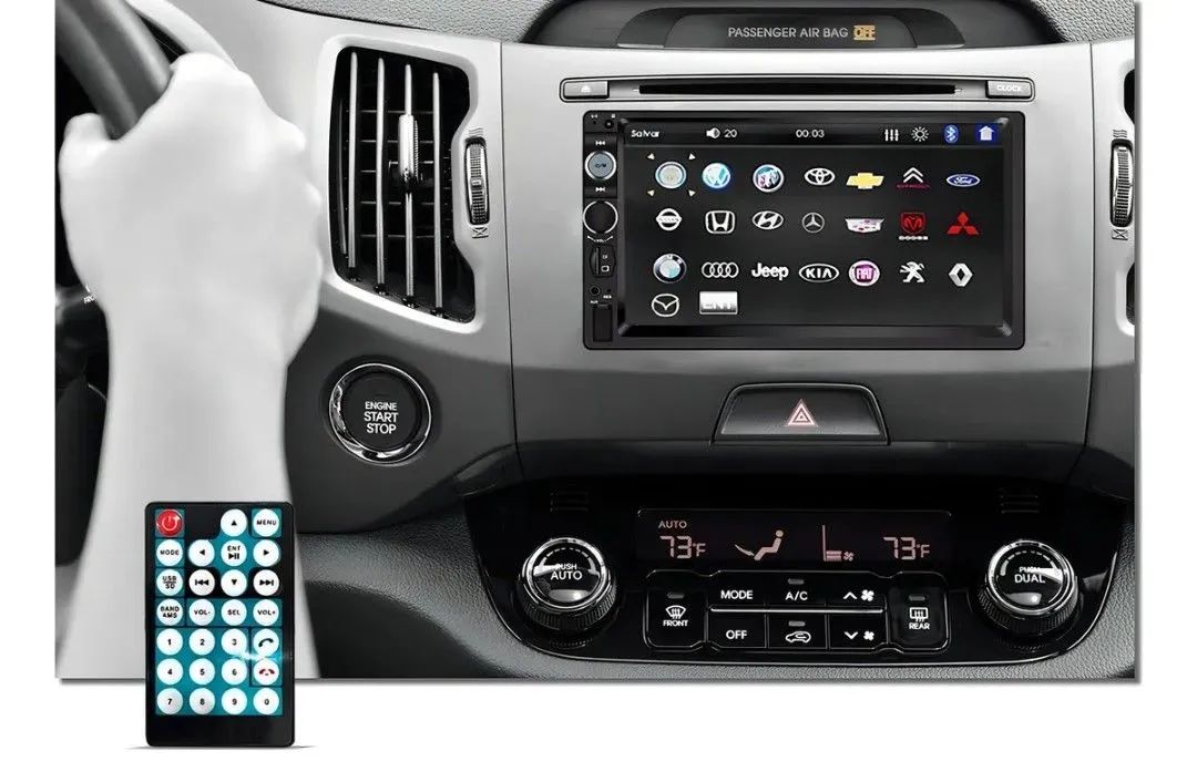 Multimídia 7 Polegadas KRC2100 MP5 - Foto 3