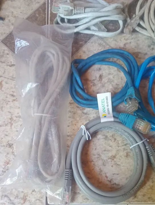 14 Cabos de rede RJ45 - Diversos tamanhos - Foto 2