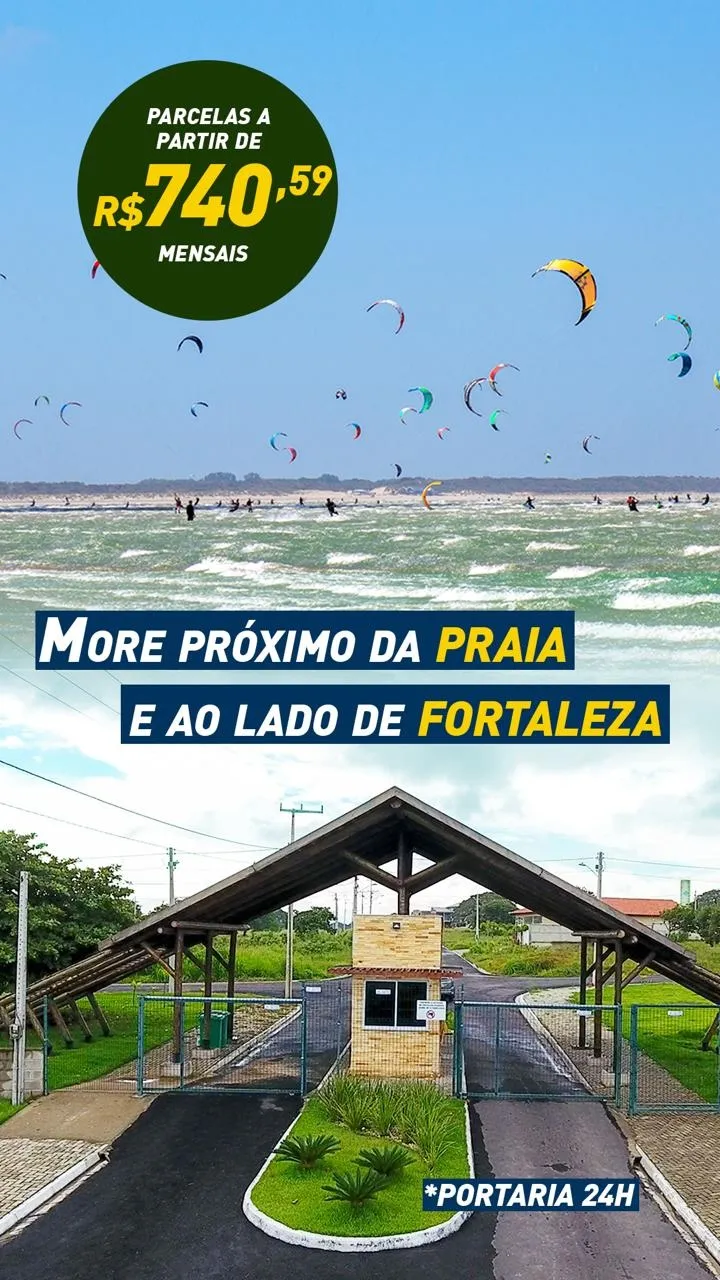 Loteamento em Condomínio fechado Fazenda Imperial Sol Poente próximo à praia do Cumbuco