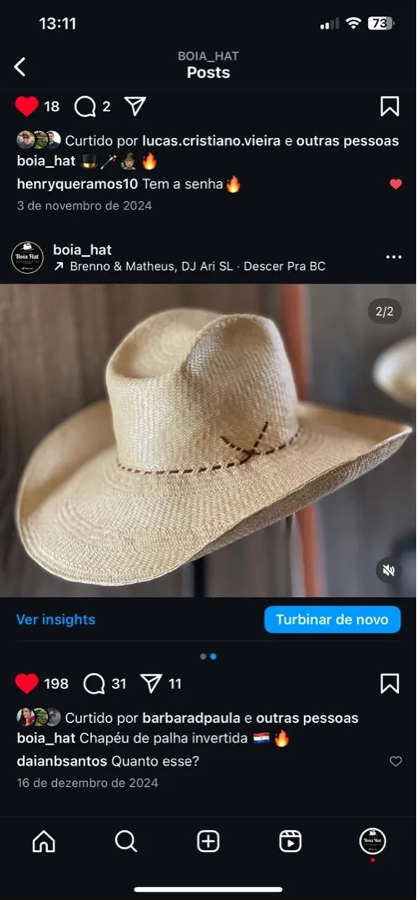 Chapéu de palha invertida - BOIA_HAT