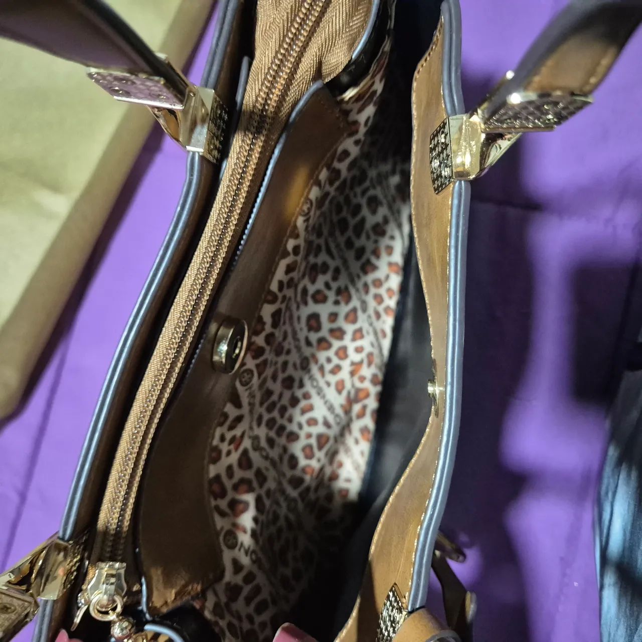 Bolsa de mão marrom  - Foto 4