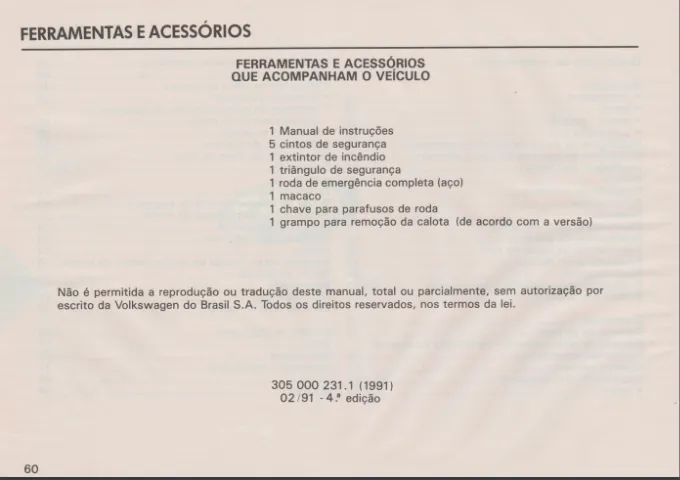 Manual Proprietário Gol 91 Quadrado (envio pelo whatsapp) - Foto 4