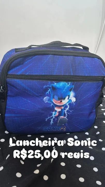 Lancheira infantil Sonic  - Foto 4