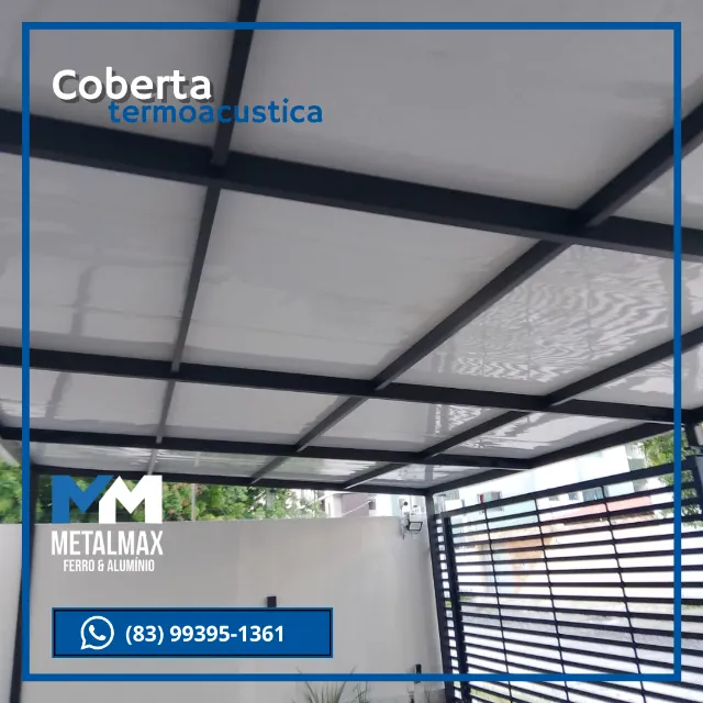 Coberta termoacustica Branca