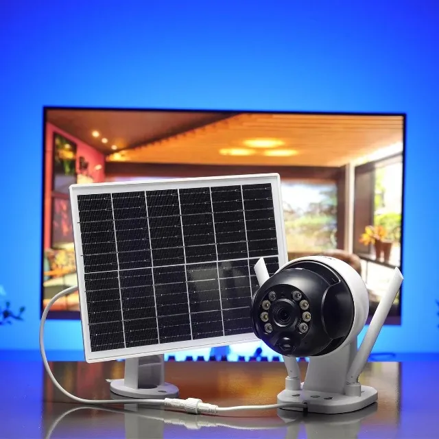 Câmera De Segurança Ip Hd Solar Externa Wifi A Prova D´água