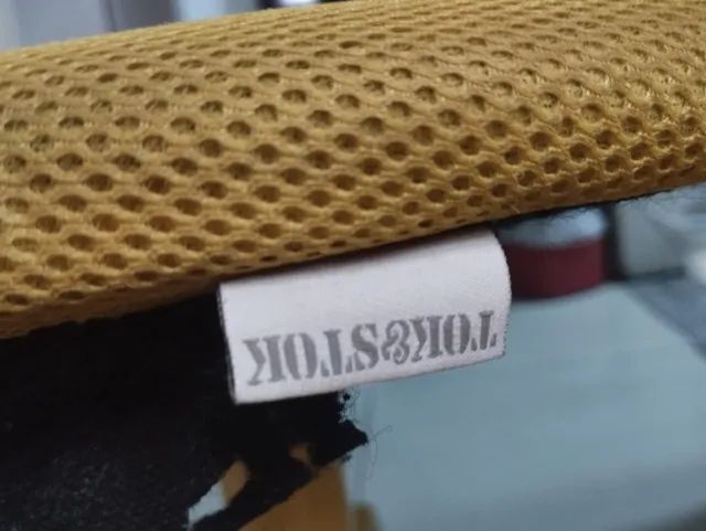 Cadeira amarela com rodas - TOK&STOK (usada) - Foto 4