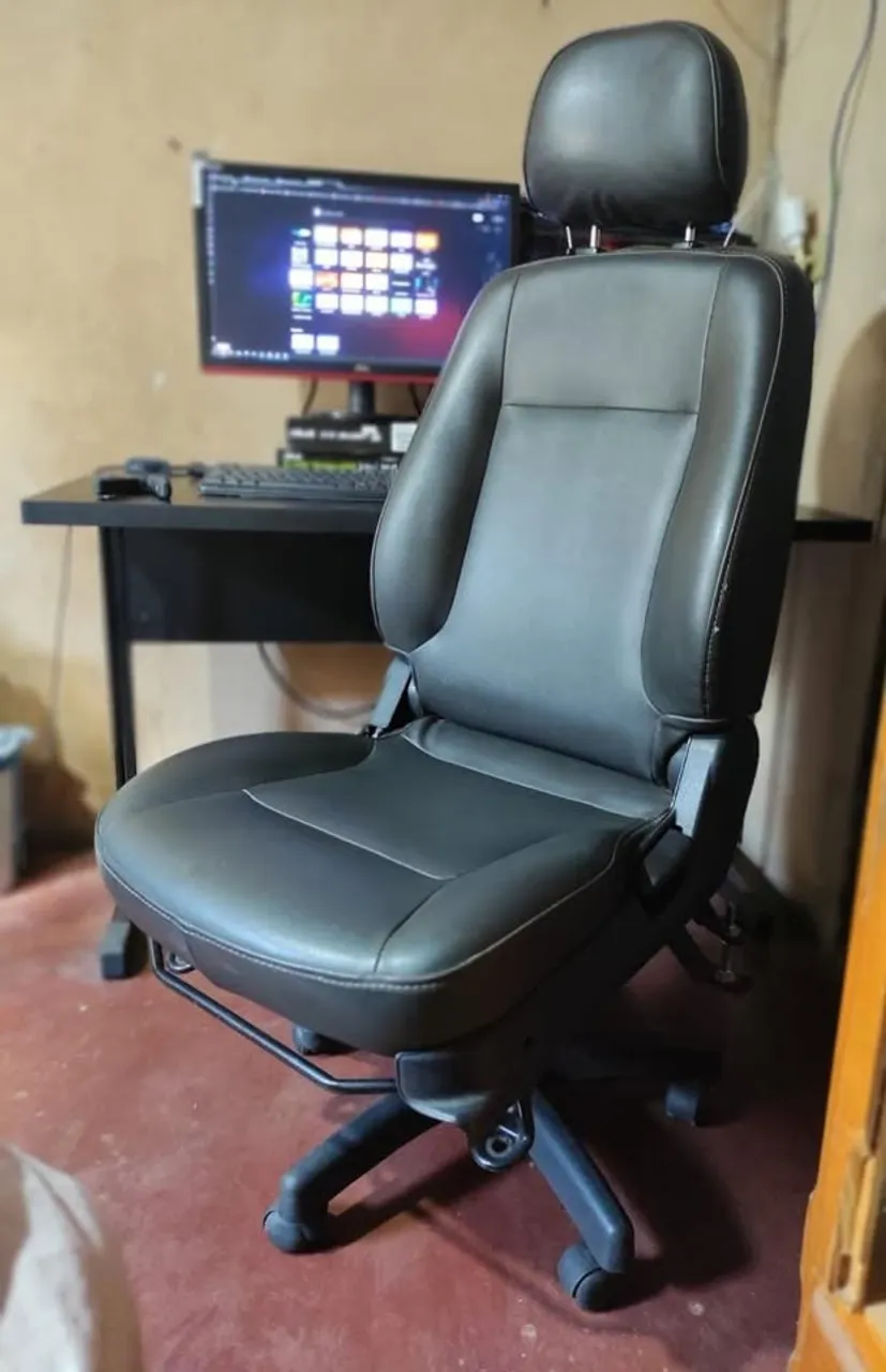 Cadeira Gamer ULTRA RESISTENTE adaptada com Banco de Carro