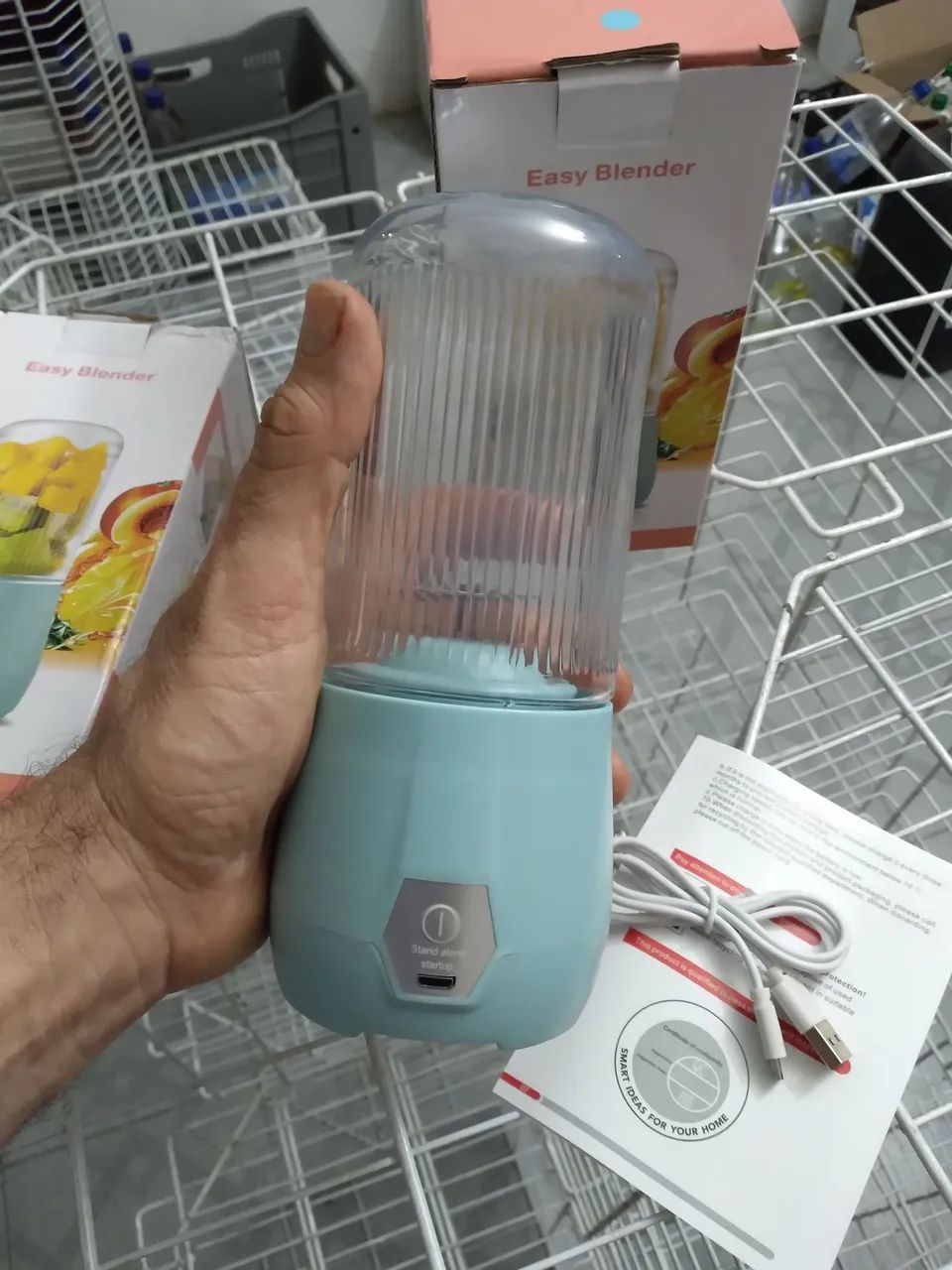 Liquidificador Portátil para Sucos e Smoothies sem fio, Recarregável  - Foto 4