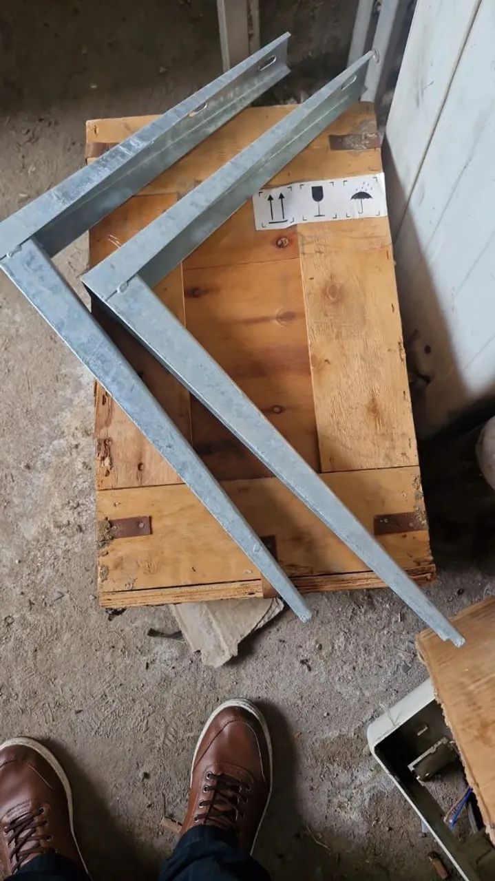 Suportes Universal em L para Condensadora  - Kit com 12 pares 