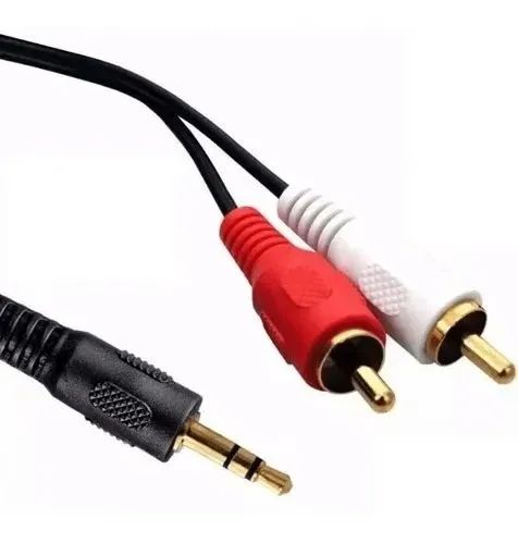 Cabo P2 para RCA - Áudio Estéreo - 3 Metros