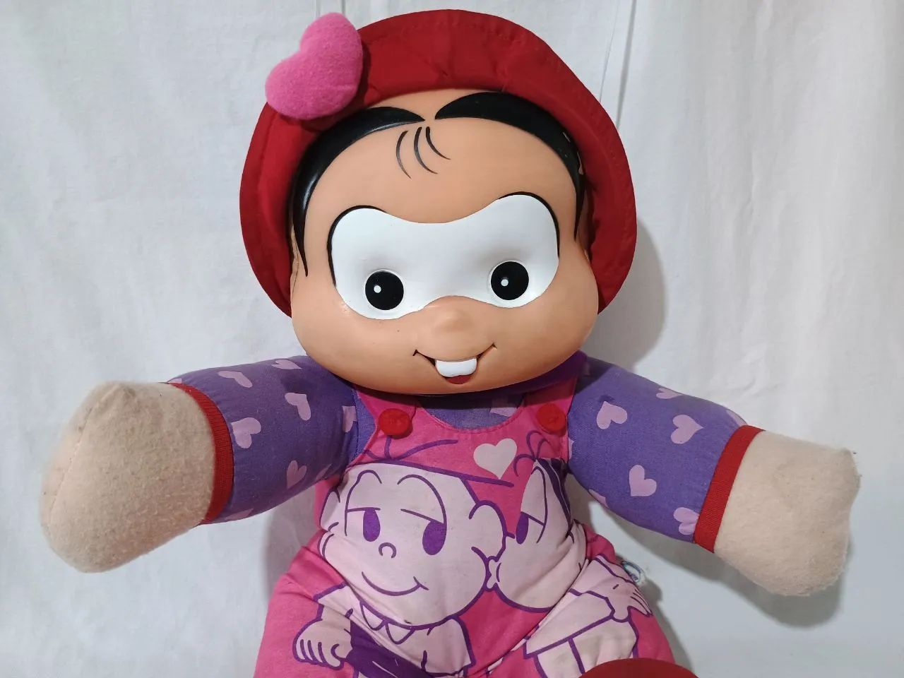 Mônica boneca antiga com carinha em vinil e corpo em tecido  - Foto 4