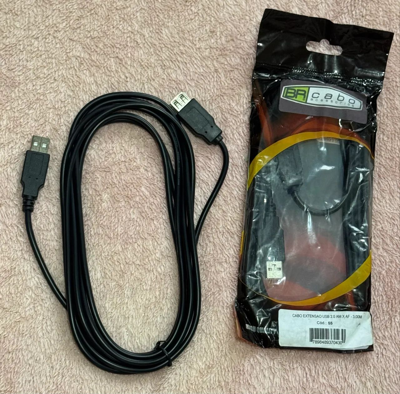 Cabo extensão USB 2.0 - 3 metros 