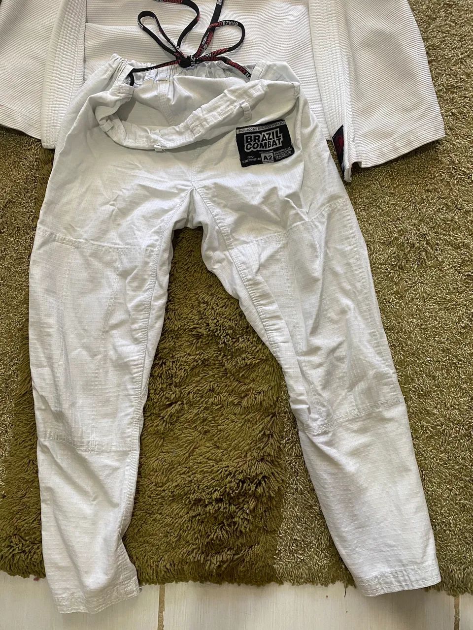 kimono brazil combat branco tamanho a2 - Foto 6