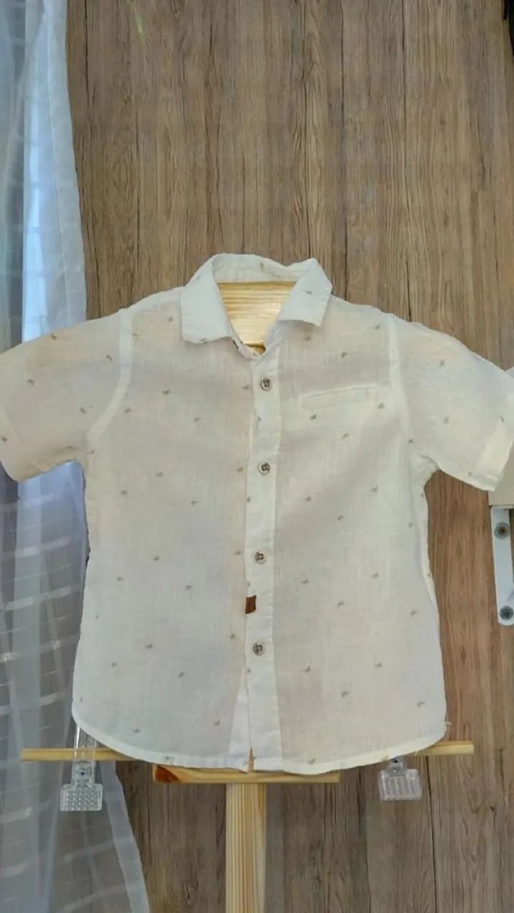Camisa branca - Zara - Tamanho 1 ano 