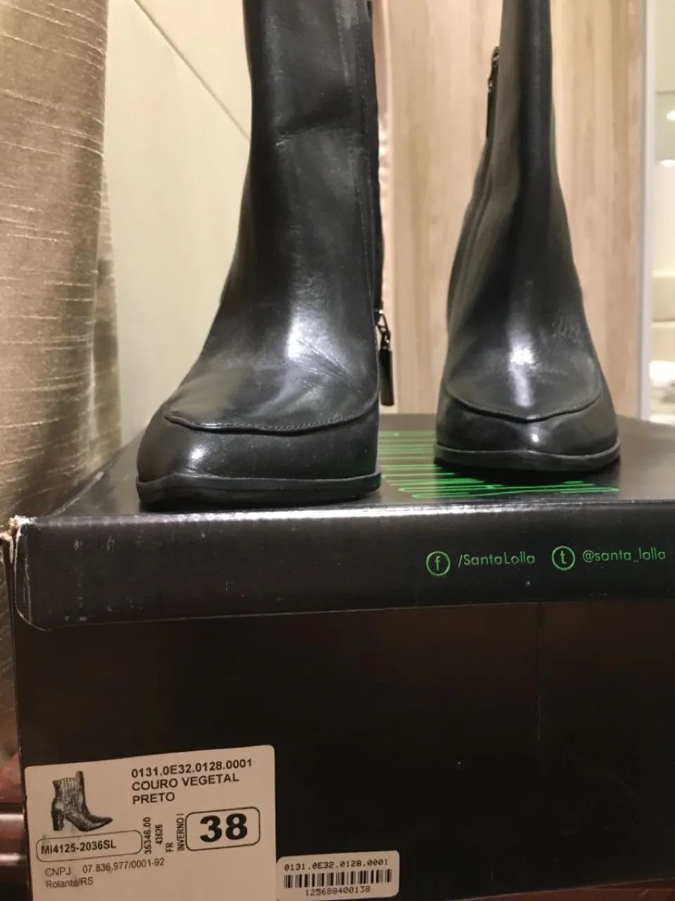 Bota com salto preta n. 38 - Foto 3