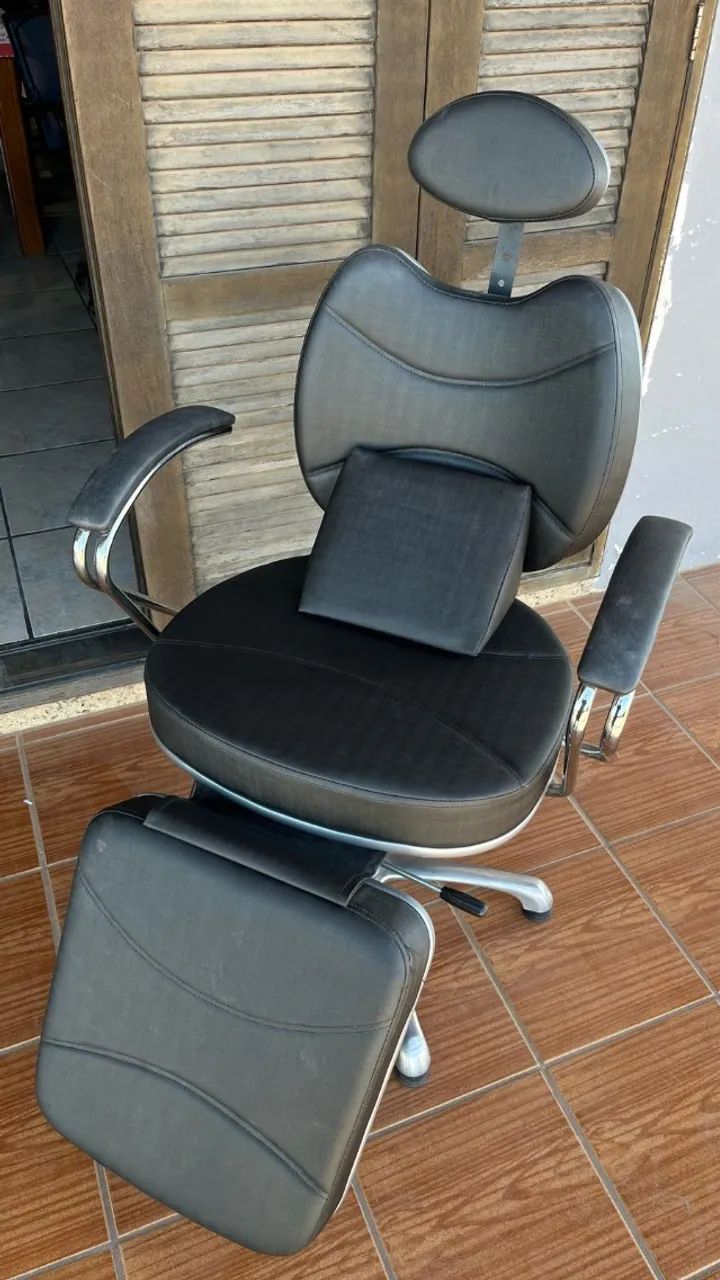 Cadeira de Maquiagem Reclinável e Mocho  - Foto 3
