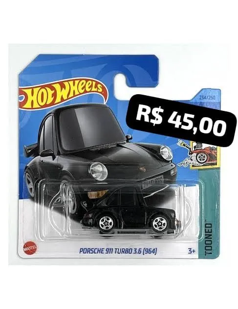 Hot Wheels Porsche 911 Turbo 3.6 (964) - Tooned - Hobbies e