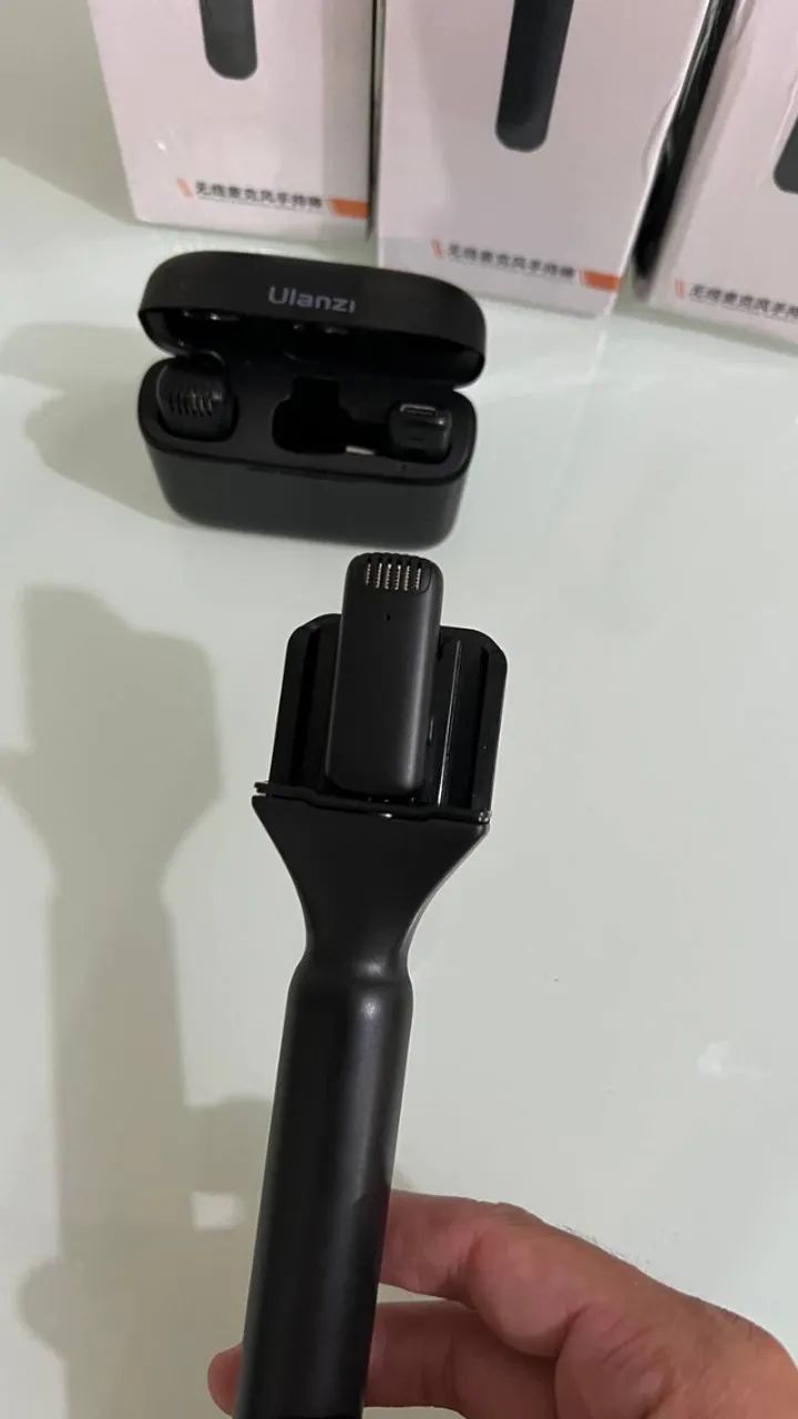 Bastão suporte para microfone de lapela / transforma sua lapela em um mic de mão - Foto 3