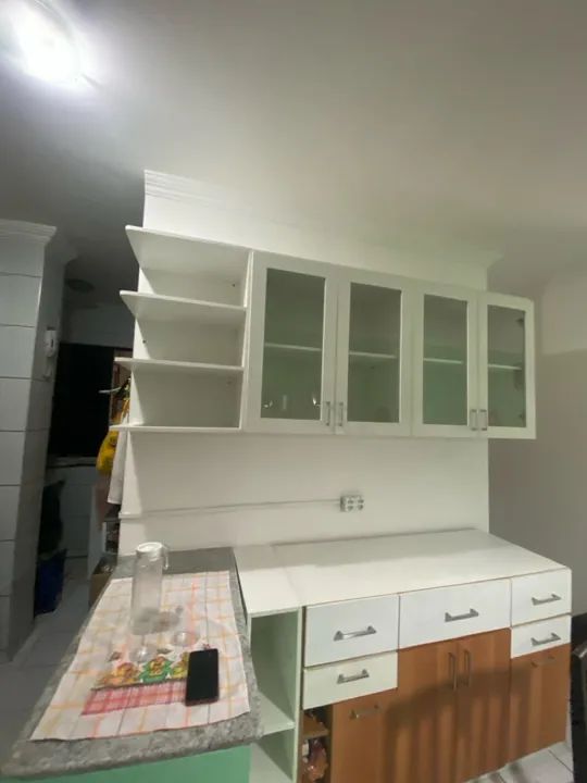 Armário de Cozinha Branco projetados