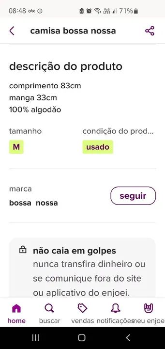 Camisa bossa nossa 100% algodão  - Foto 4