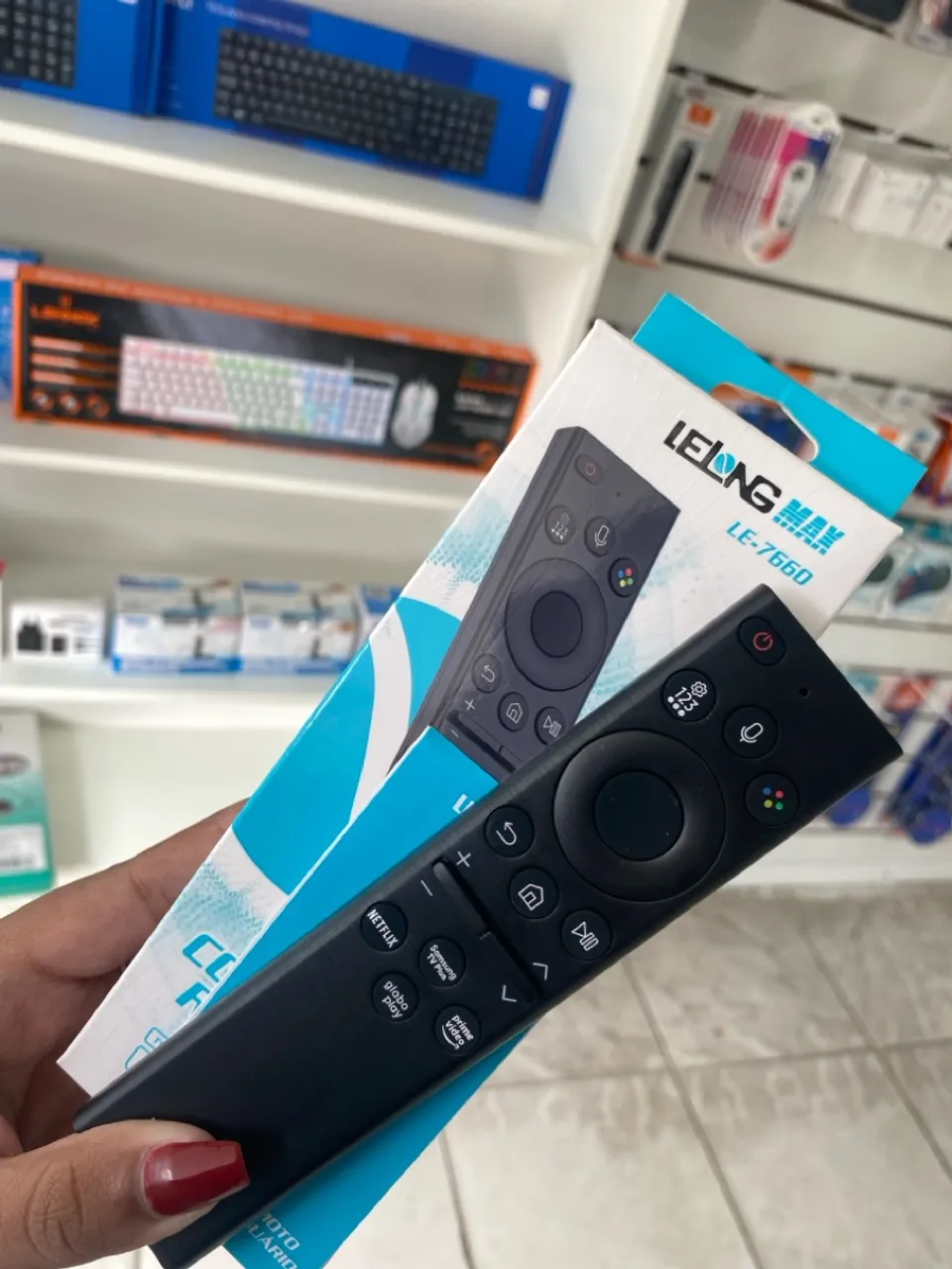 Controle Samsung Smart com Comando de Voz