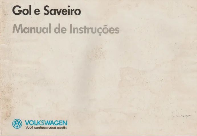 Manual Proprietário Gol 91 Quadrado (envio pelo whatsapp)