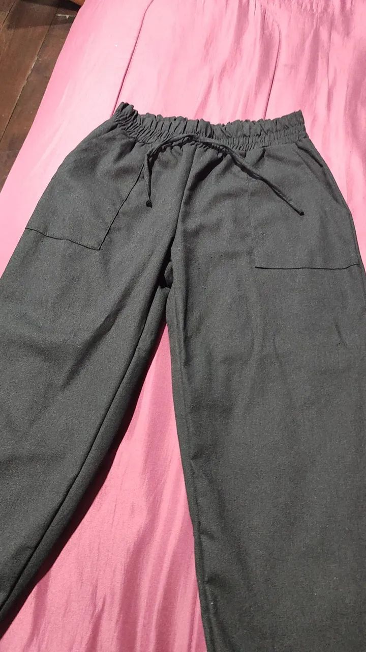 Calça jogger feminina preta - Foto 2