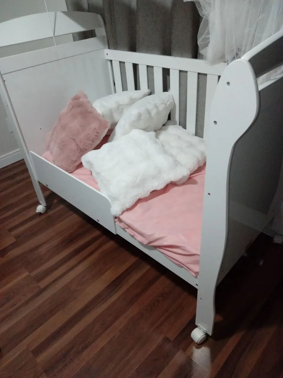 BERÇO INFANTIL NOVO COR BRANCA