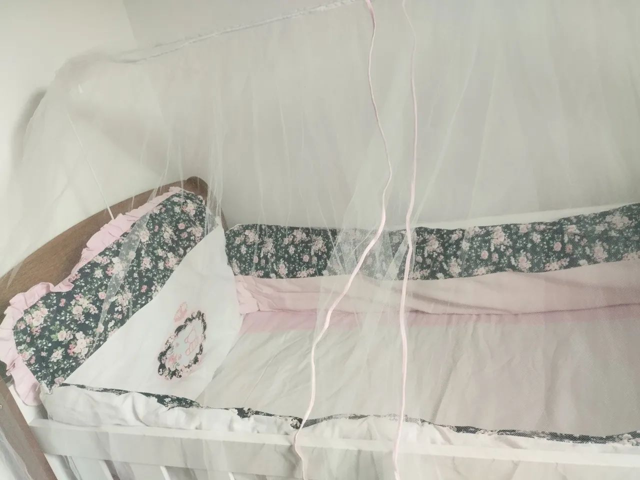 Kit berço para menina com 5 peças  - Foto 4