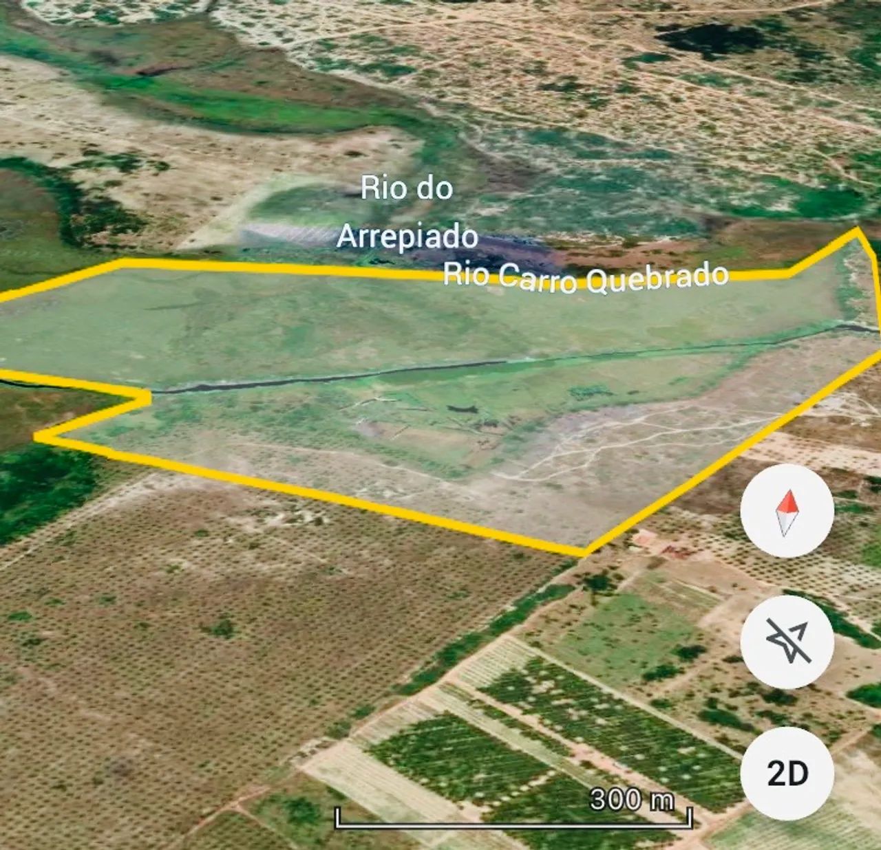 Excelente área com 1,37 km de rio RN - Foto 2