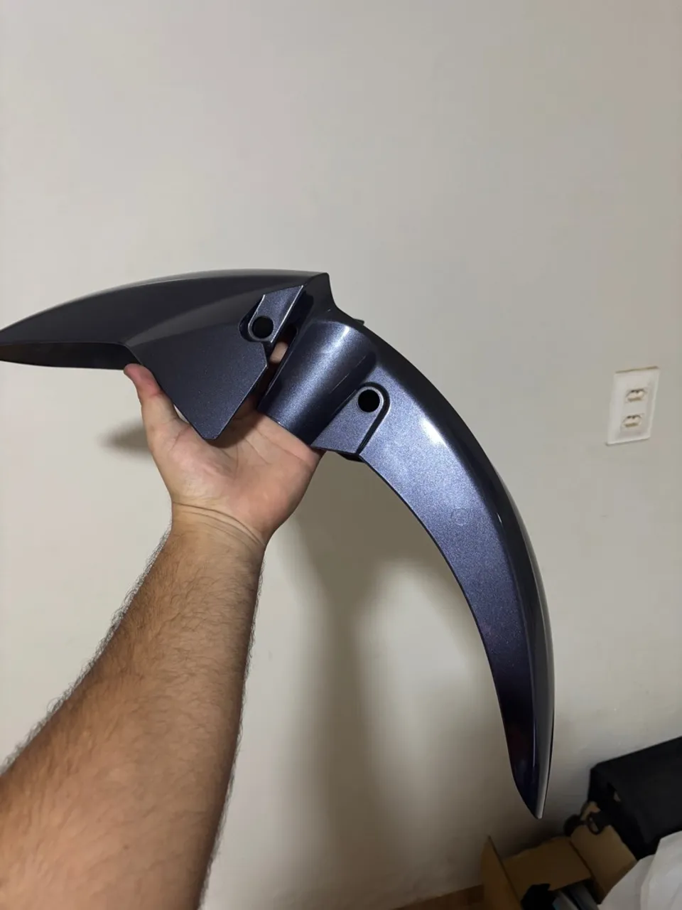 Paralama Dianteiro Fan 160 2024 Cinza Metálico