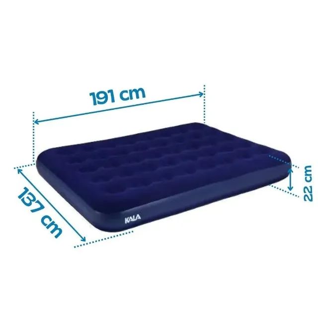 Colchão Inflável de Casal 191X137X22Cm Kala - Foto 2