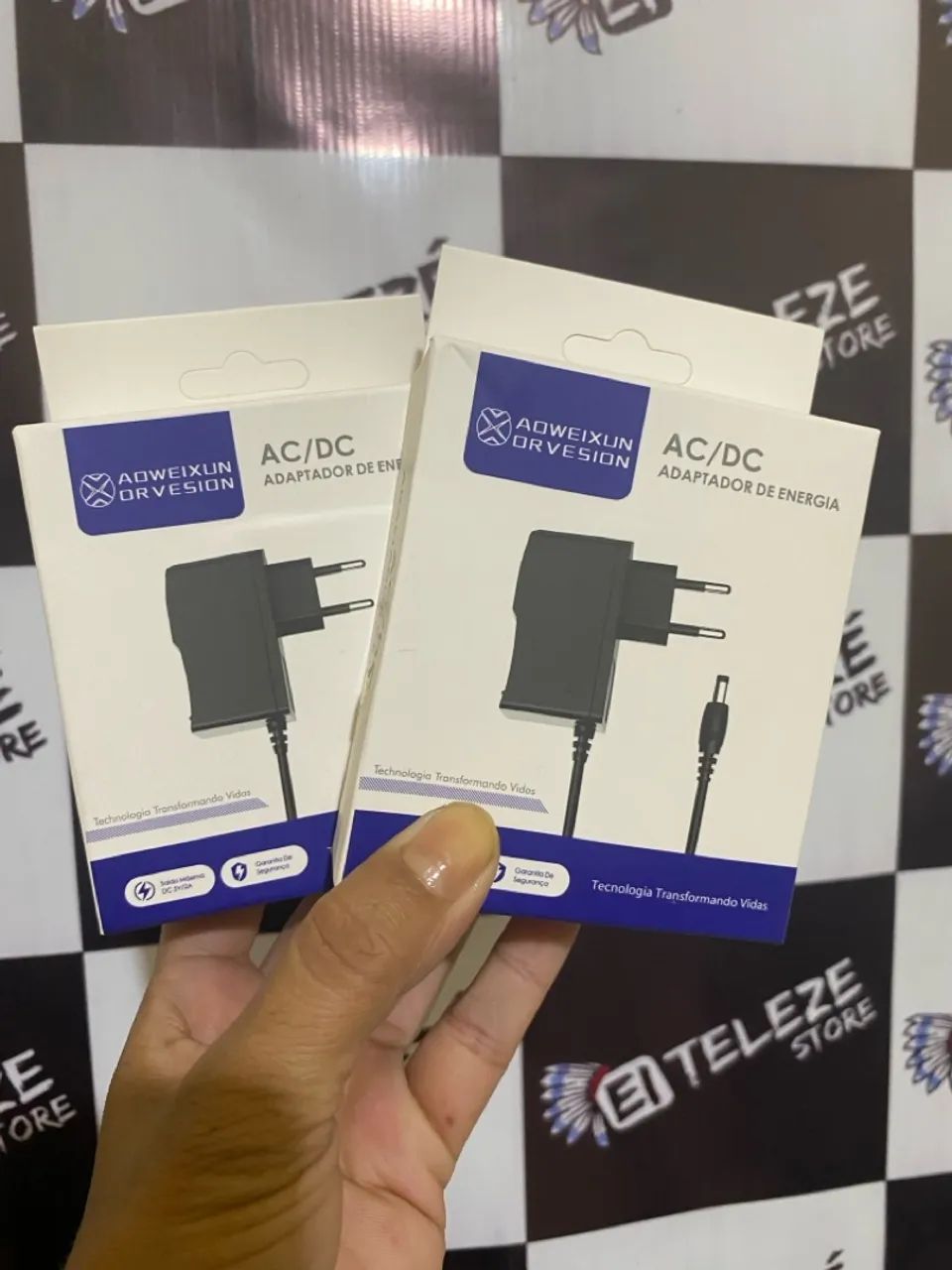 Adaptador de Energia AC/DC - Fonte de energia para tv box 