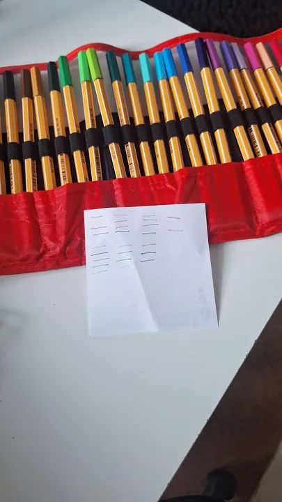 Canetas stabilo 25 cores - nunca usadas  - Foto 3