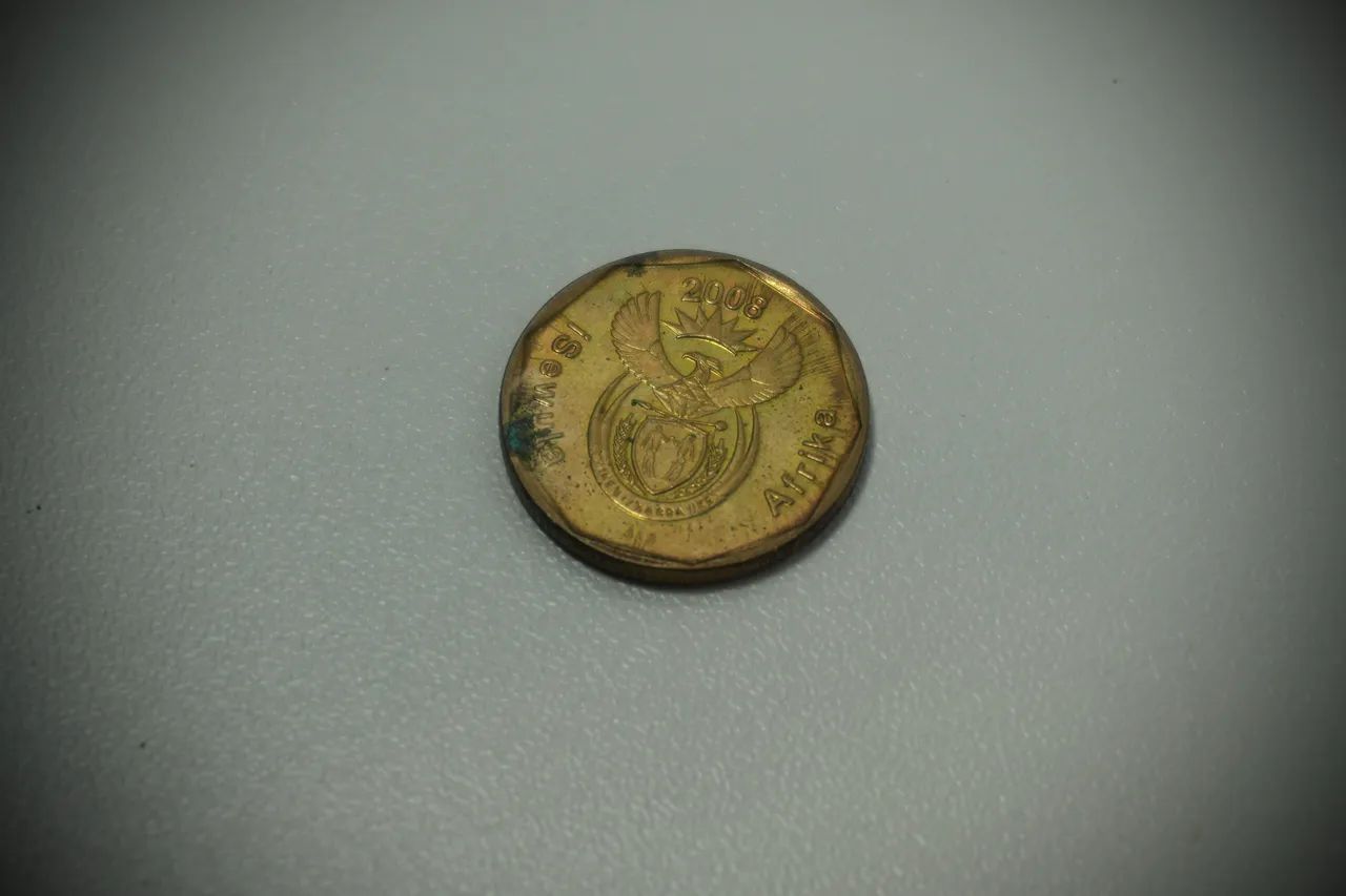 Moedas da África do Sul - 20 Cents + 2 Rand - Foto 5